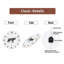 Horloge murale loup