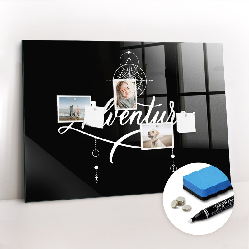 Magnetic Glass Photo Memo Board