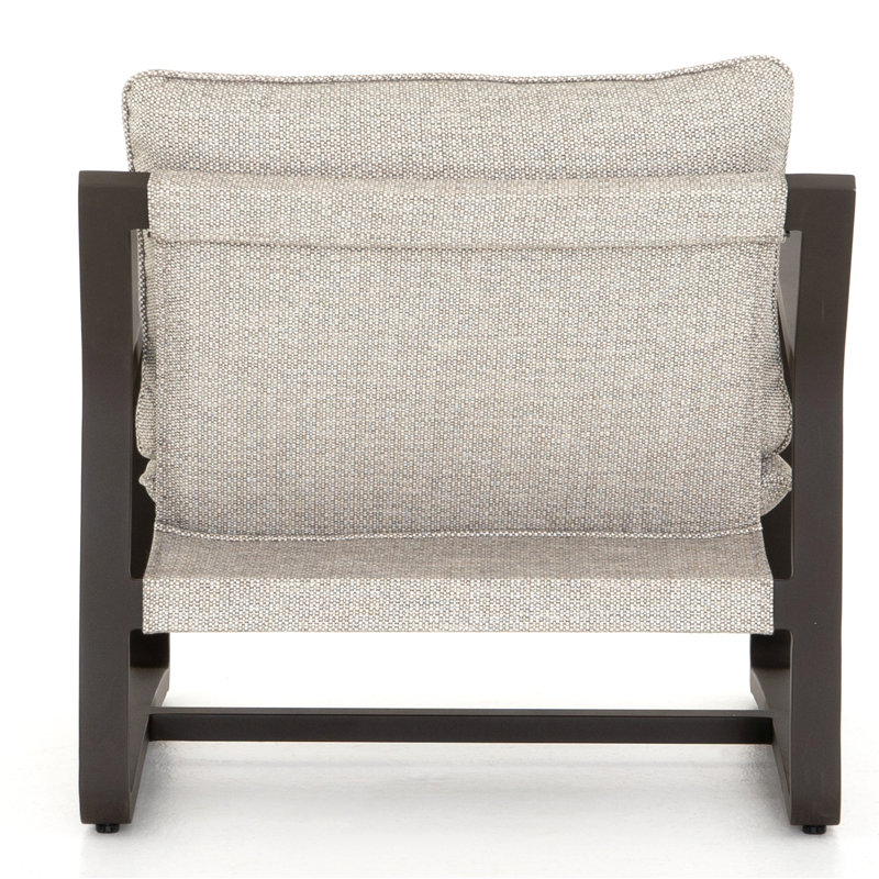Lane Outdoor Teak Lounge Chair, Bronze, Faye Ash