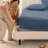 260 Thread Count Organic Cotton Percale Fitted Sheet-60582298-60582302
