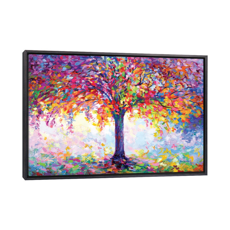 «Tree of Happiness» par Leon Devenice, Impression encadrée, H 40 po x l 60 po, Noir