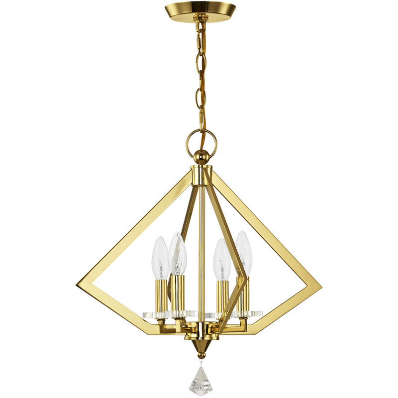 4 - Light Geometric Chandelier