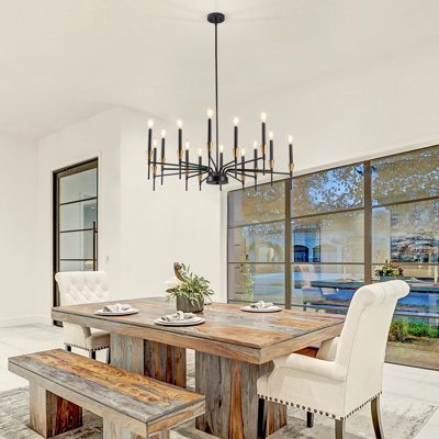 Tomio Light Chandelier Gold Black Candle Chandelier Traditional Chandelier Farmhouse Chandelier Dining Room Chandelier