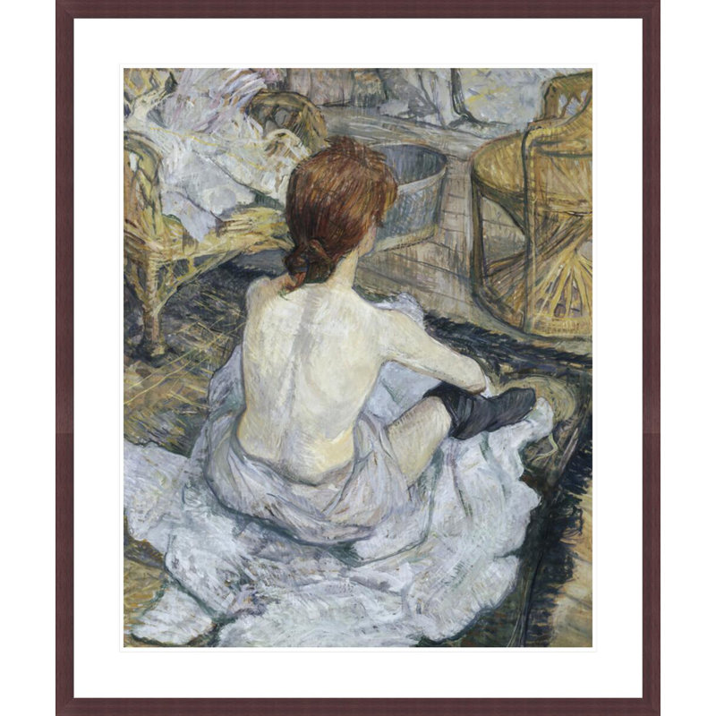 La toilette par Henri de Toulouse-Lautrec - Impression sur toile, H 39,62 po x l 33,5 po