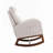 Modern Rocking Chair, with Wood Legs and Side Pocket