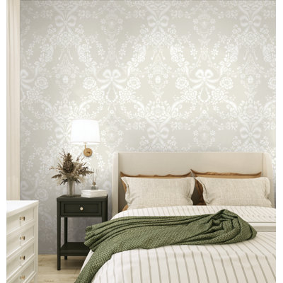 Papier peint taupe Bow