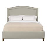 Caroline/Casey Queen Upholstered Low Profile Panel Bed