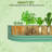 8x2x2ft Oval Raised Garden Bed - Heavy-Duty 0.6mm Galvanized Steel Planter Box with Safety Edges, Open Bottom Metal Planter for Outdoor Vegetables, Flowers, Herbs & Fruits - Green-1410173502-1410173498