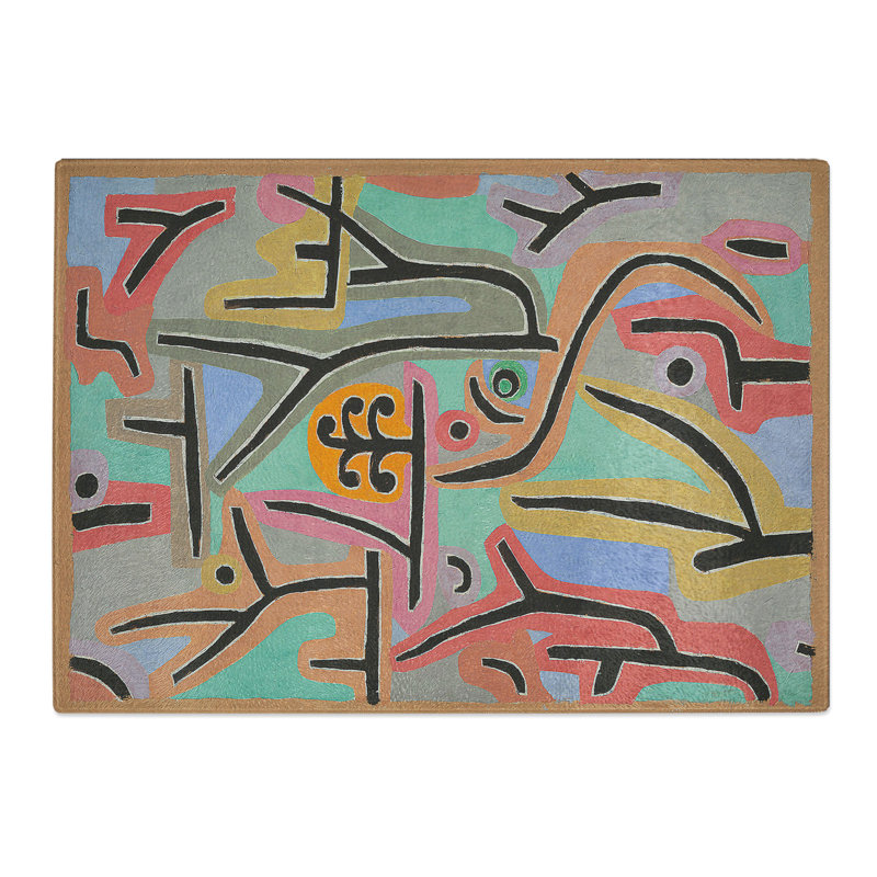 Park Scene by Paul Klee Chopping Board, 0.4cm H x 28.5cm W x 39cm L
