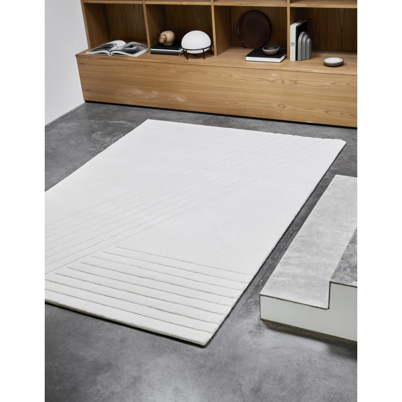 Off White Kyoto Rug, Rectangle 5'5" x 7'8"