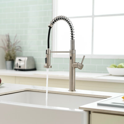 Robinet intelligent automatique pour évier de cuisine, mains avec retrait, détecteur de mouvement activé, look