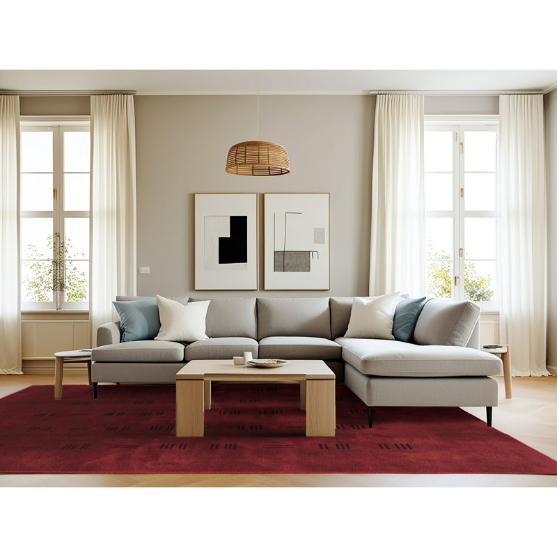 Tapis 100% abstrait 3591 lavable à la machineWSH-ABS3591, Rectangle 8 pi x 10 pi