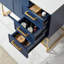 Ensemble de meuble-lavabo simple 36 po bleu
