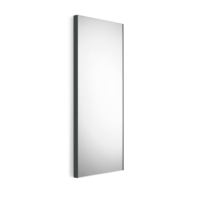 Speci Metal Flat Wall Mirror, Dark Gray, 37.8" H x 23.6" W