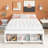 Palatka Bed with Storage Case, 2 Storage Drawers, Platform Bed, Bed Frame-302871047