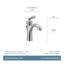 Robinet de salle de bain monotrou avec ensemble de bonde Brantford-3864630