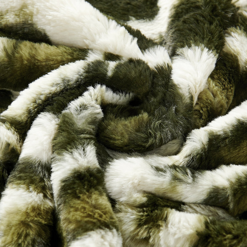 Animal Print Square Cushion Cover, Forest Green
