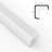 Koville OCM8 White Shaker Outside Corner Molding 3/4"X3/4"X96" Solidwood