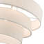 4 - Light Steel Dimmable Drum Chandelier-88580269-88580270