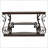 Gretta Merlot 2-Shelf Sofa Console Table