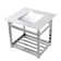 Ceramic Rectangular Console Bathroom Sink with Overflow
