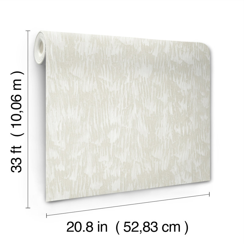 Papier peint doré à plumes, Crème clair