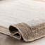 Tapis blanc cassé en jute tissé à la machine avec bordure Palermo-18100206