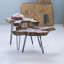Table basse 3 pieds en bois massif Loredana