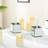 Ciarah Square Glass Table Vase Crushed Diamond Paper Inlay(Set of 6)