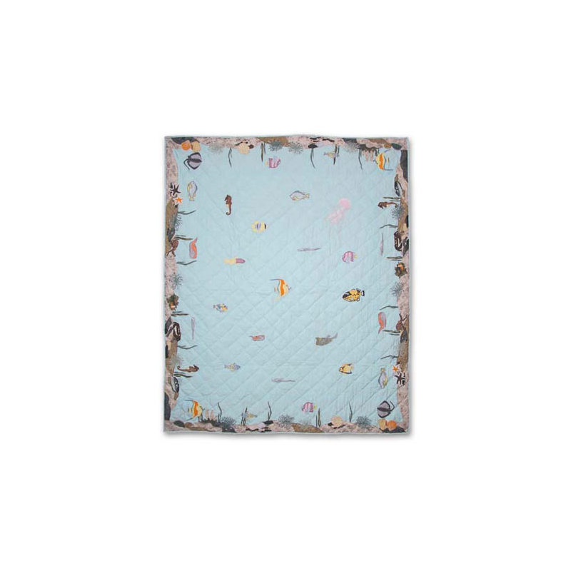 Underwater Haven Rustic Cotton Quilt