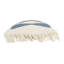 Coussin en coton avec broderie et frange-716615243