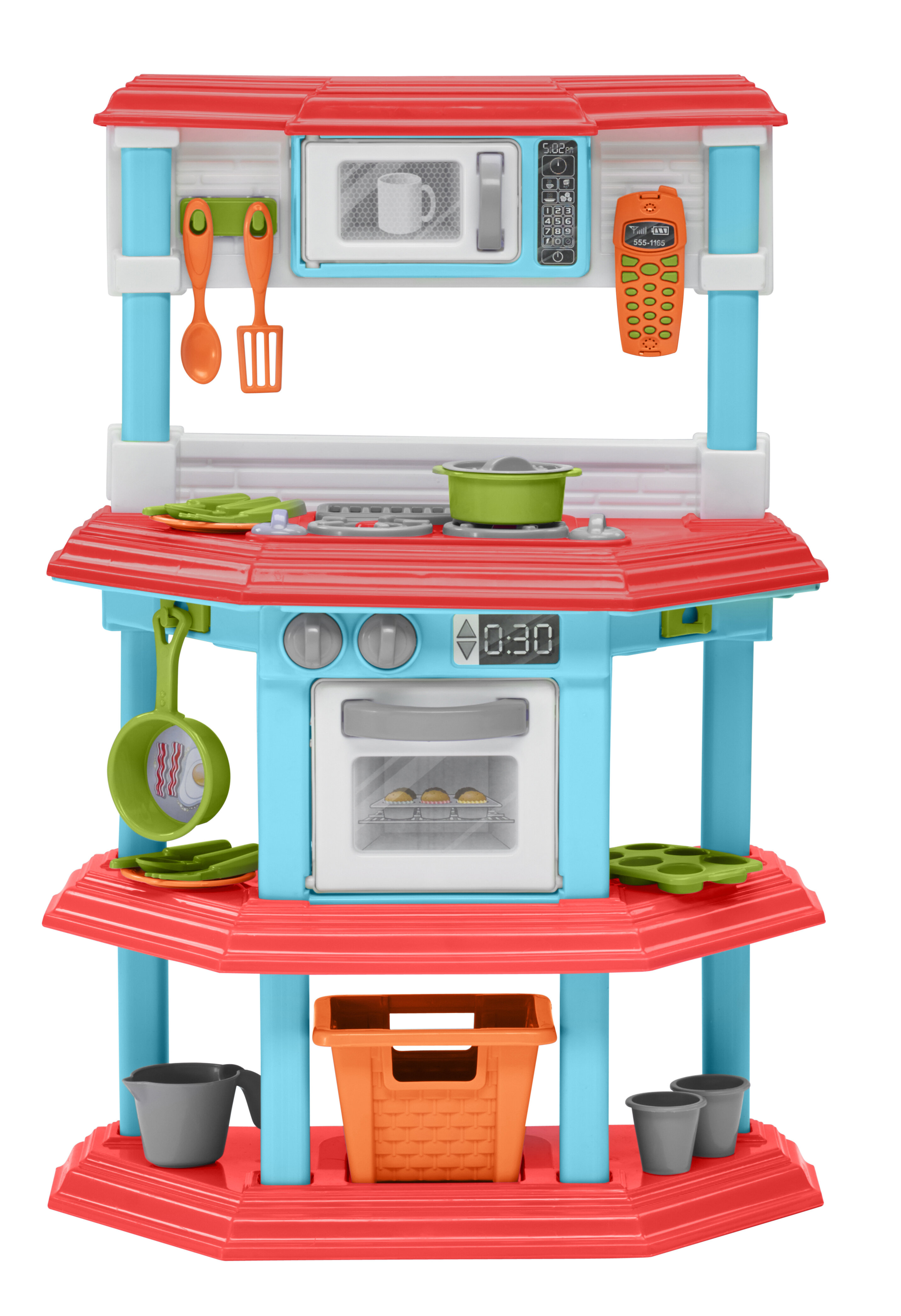 Toy Time 23-Piece Play Kitchen Accessories & Chef Set