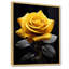Danail, jaune, noir, rose, élégance III - fleurs, art mural-1994433661-1994433666