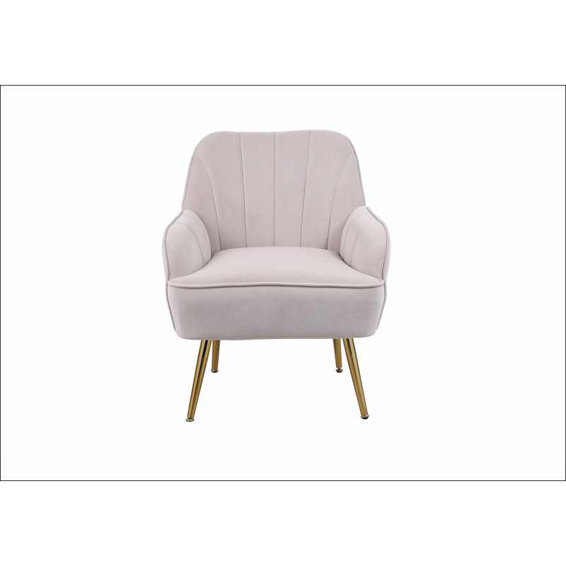 Fauteuil en sherpa moderne Mid-Century