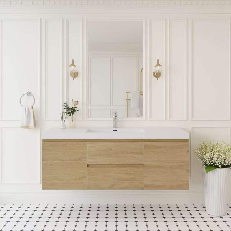 Meuble-lavabo moderne (doit inclure le meuble-lavabo et le lavabo)