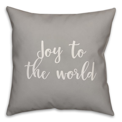  Coussin Joy to the World