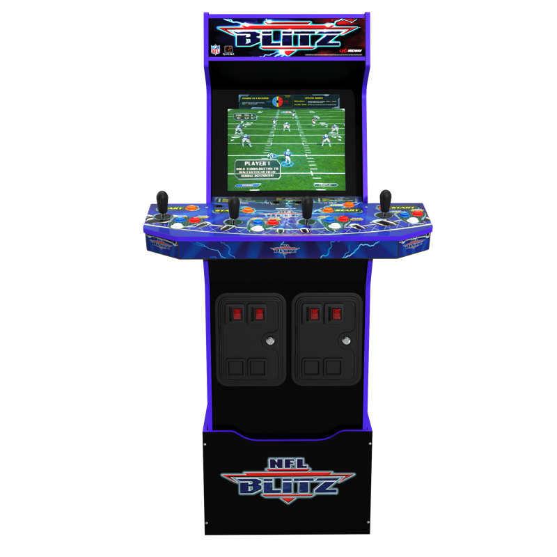 Arcade 1 Up 4 Player Plug-in Full Size Arcade Machine with 3 Games Included