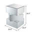 Table de bout en miroir