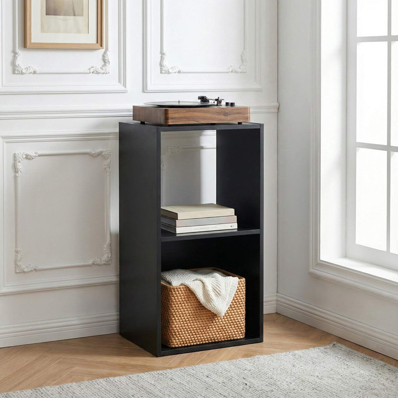 Misheel 60cm H x 31cm W Cube Bookcase, Black