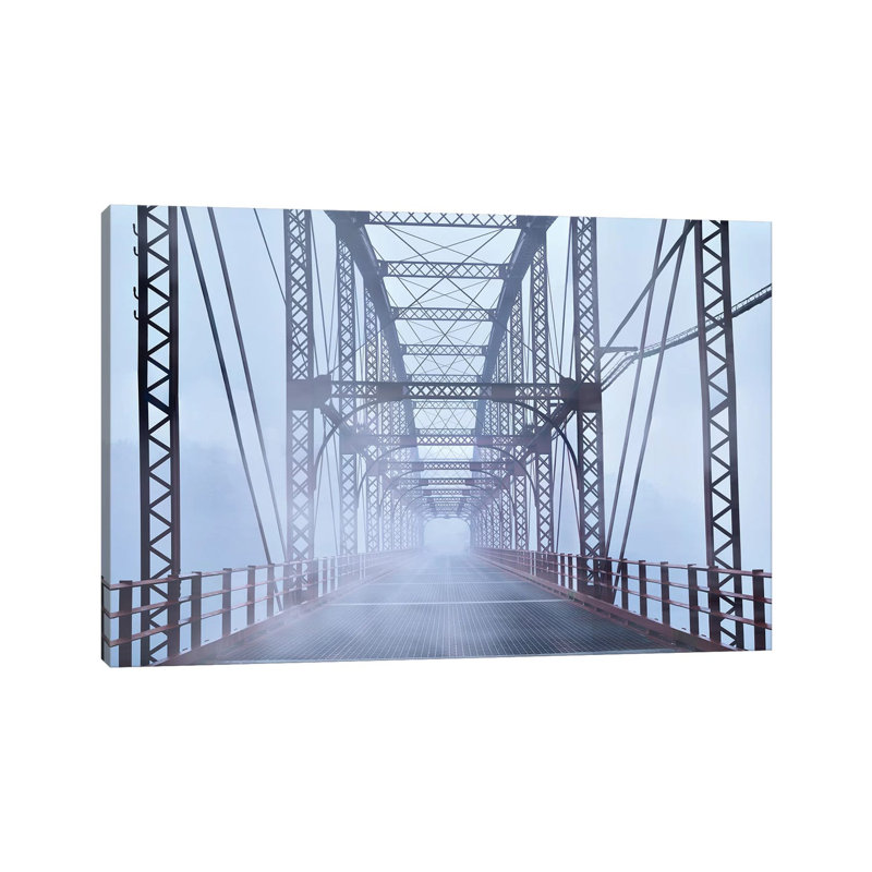 Misty Bridge by James McLoughlin - Wrapped Canvas Print, 66.04 cm H x 45.72 cm W x 1.91 cm D