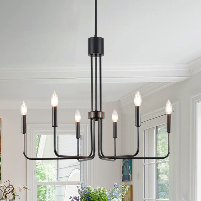 Gracie Oaks Velleda 6 / 8 - Light Modern Minimalist Candlestick Island ...