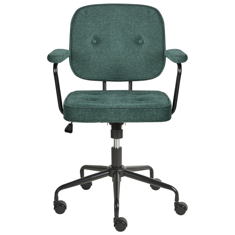 Office Chair, Fabric, Green