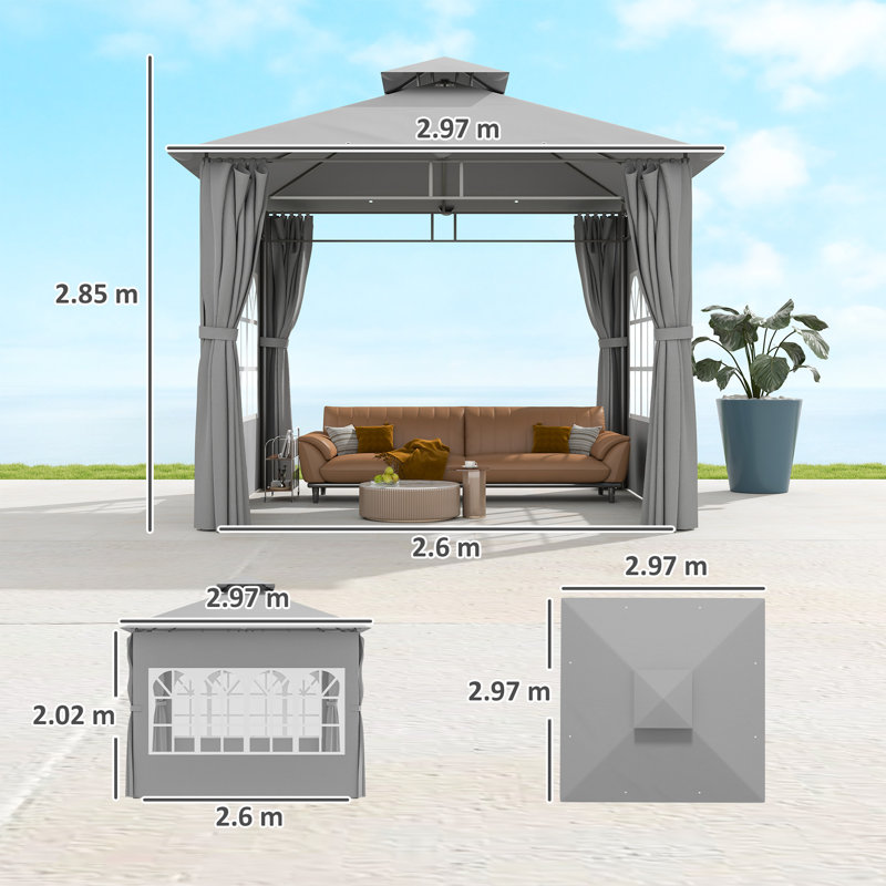 Gazebo, Light Grey