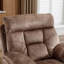 Fauteuil inclinable surdimensionné en microfibre de 40,5 po de large avec chauffage chauffant et deux porte-gobelets cachés et port USB et poche latérale-974790285
