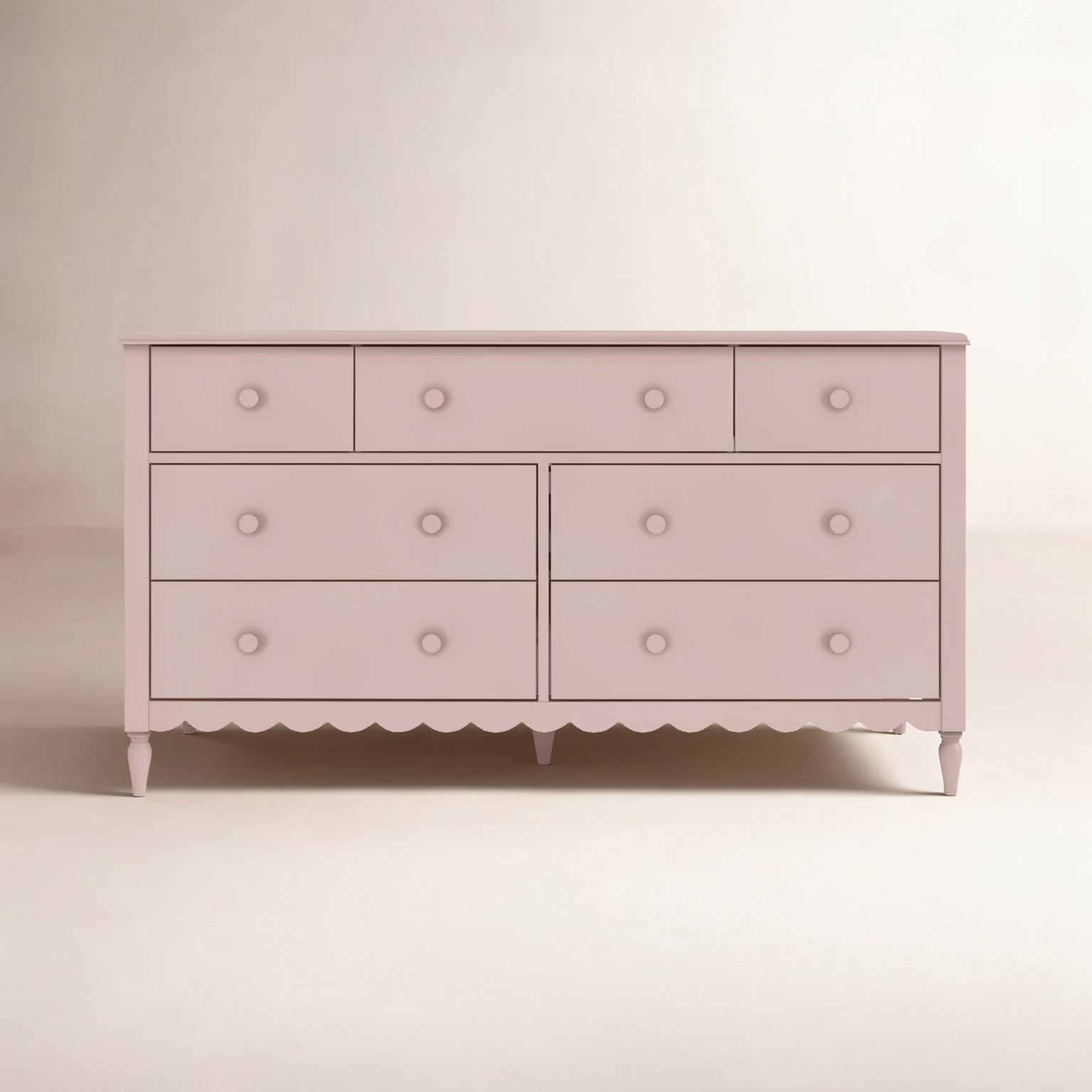 7-Drawer Dresser, Blossom Pink