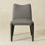 Chaise de salle à manger rembourrée en cuir véritable 21 po de large moderne sans assemblage (ensemble de 2)-1028778384-1039520453