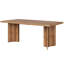 Bureau de direction 63 po Farmhouse - Poste de travail d'ordinateur en bois rétro avec plateau de table épaissi