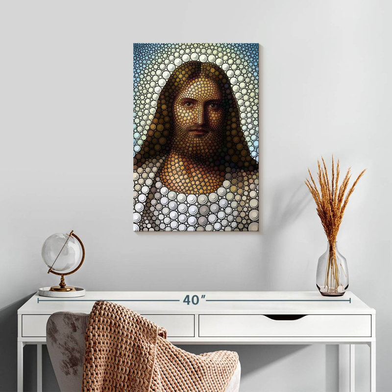 Leisha, Jésus-Christ numérique, H 24 po x l 16 po