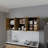 FMF Jewlia 59.1 W x 12.4 D x 23.6 H  Particleboard Six doors in Natural Oak