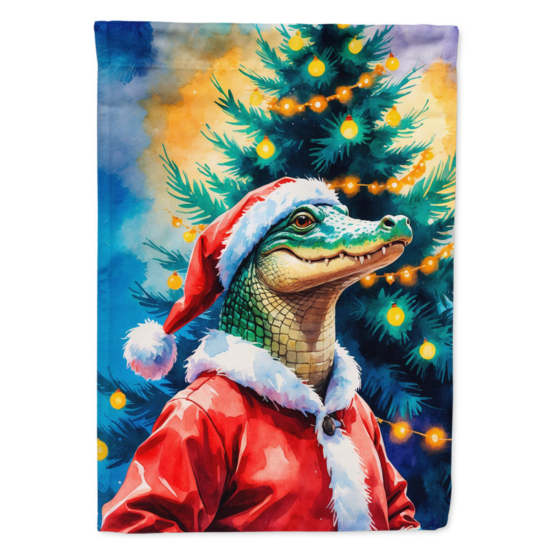 Drapeau de jardin de Noël, Alligator